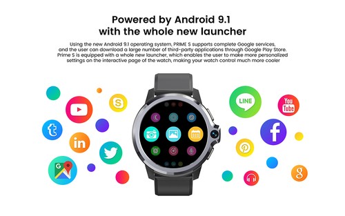その他 KOSPET Prime S Kospet Prime S 4G LTE Watch Phone 1.6 Inch SC9832E Black