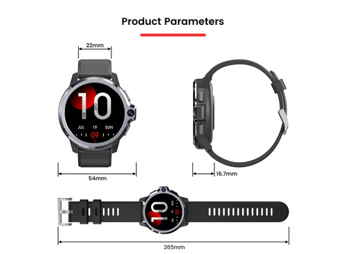 その他 KOSPET Prime S Kospet Prime S 4G LTE Watch Phone 1.6 Inch SC9832E Black