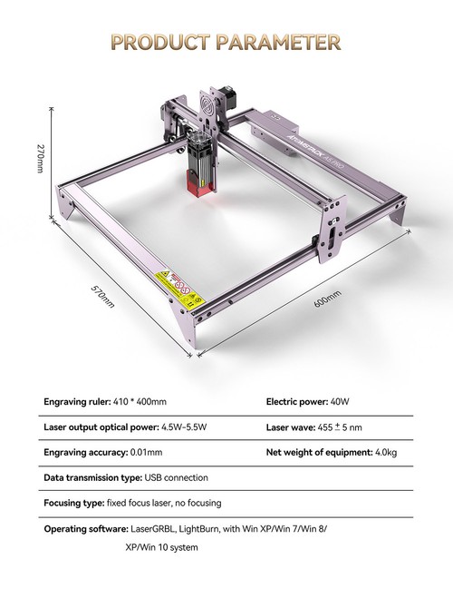 ATOMSTACK A5 PRO 5.5W Laser Engraving Machine