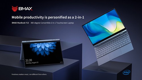 【美品】BMAX Y13 CeleronN4100/8GB/256GB BMAX Y13 2-in-1 Convertible Laptop 13.3