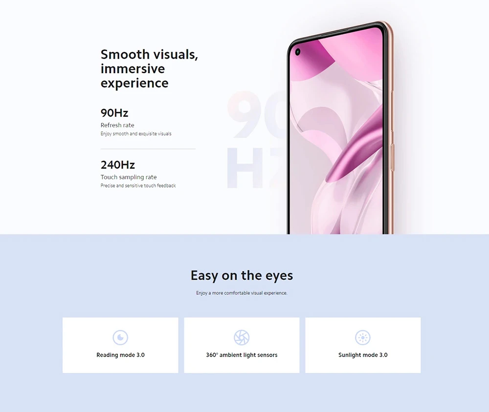 Xiaomi Mi 11 Lite5GNEグローバルバージョン6.55インチ
