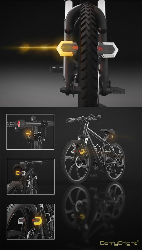 Cycling Wireless Turning Signal Light for Bycicle and Scooter