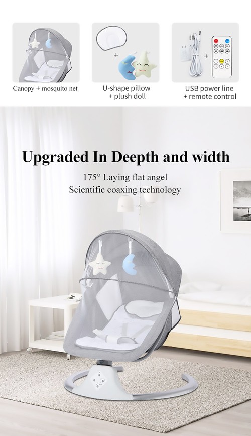 DEAREST Smart Electric Baby Cradle Crib Baby Rocking Chair