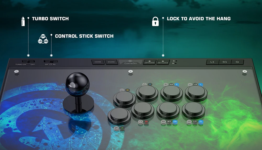 Controler de joc GameSir C2 Arcade Fightstick