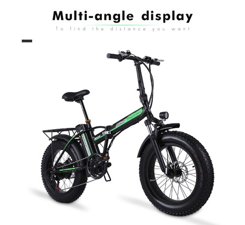 Shengmilo MX20 500W 48V 15Ah 20'' E-bike 40km/h Max Speed 40-50km Mileage Range 150kg Max Load Electric Bike - Black