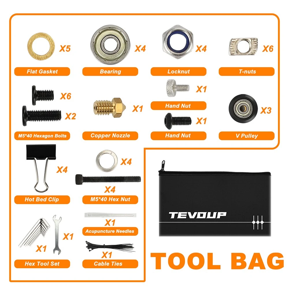 TEVOUP HYDRA 2-in-1 3D Printer Laser Engraver, Auto Leveling, Ultra Silent, Filament Runout Detection, Assembly Within 2 Minutes, 305*305*400mm