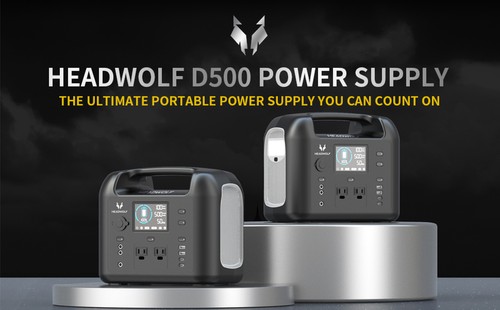HEADWOLF D500 500Wh Portable Power Station