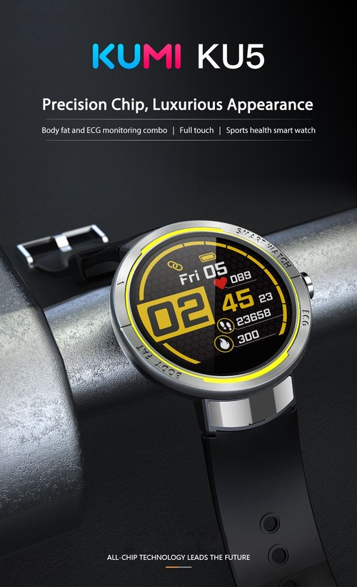 KUMI KU5 Smartwatch TFT Screen Black