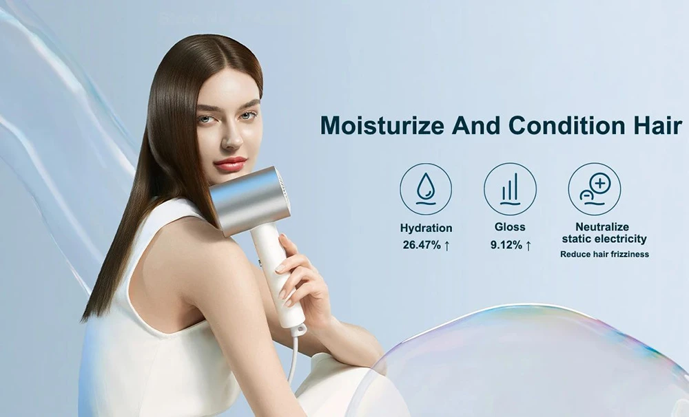 Xiaomi Mijia H500 Water Ion Hair Dryer Intelligent Temperature Control of Cooling Heating Cycle