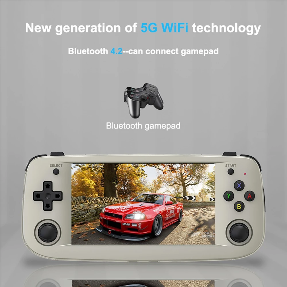 ANBERNIC RG503 Portable Game Console 1+16GB 4.95'' OLED Screen Retro WiFi Bluetooth Linux System - Grey