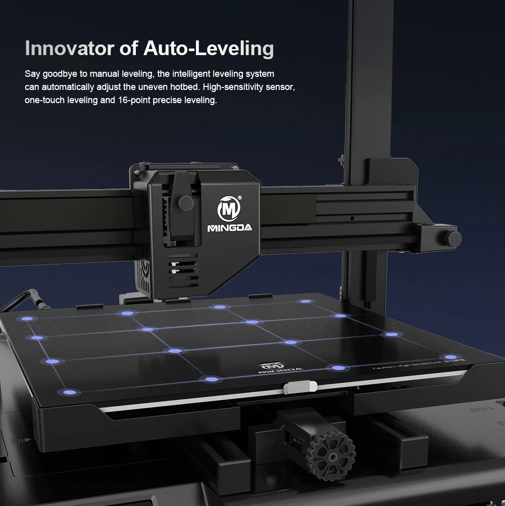 MINGDA Magician Max Modular FDM 3D Printer, Auto Leveling, Double Gears Direct Extrusion, Printing Size 320*320*400mm