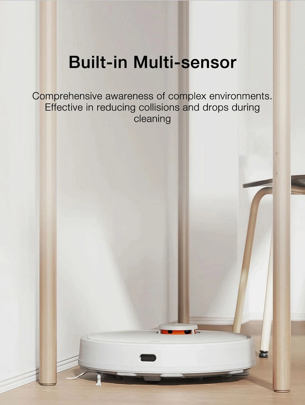 Xiaomi Mijia 3C Smart Robot Vacuum Cleaner Sweeping Mopping LDS Navigation 4000Pa Suction 2600mAh with APP Control