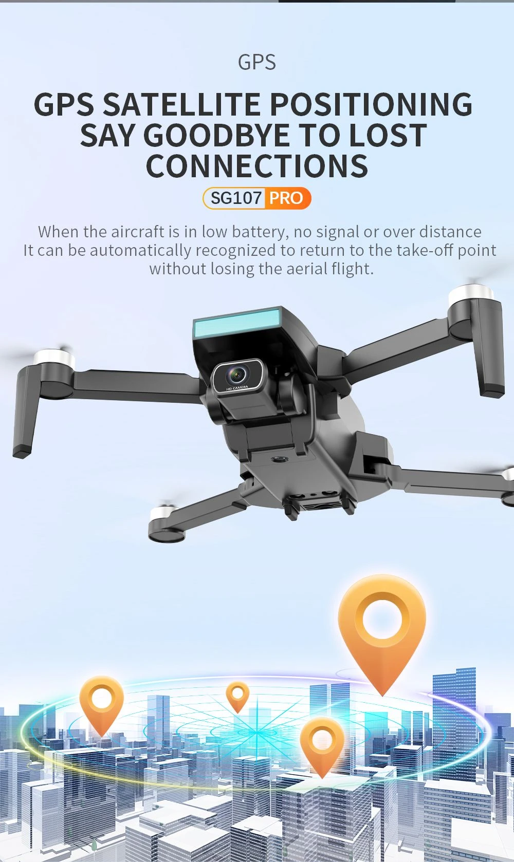 ZLL SG107 Pro 4K GPS 5G WiFi FPV RC Drone