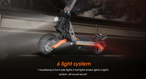 KUGOOKIRIN G2 PRO Adventurers Dream Folding Electric Scooter Brushless 800W Motor Max Speed 45km/h Max 50km Range 48V 15AH Battery 9" Pneumatic Tire HD LCD Display Dual Disc Brake Led Light - Black