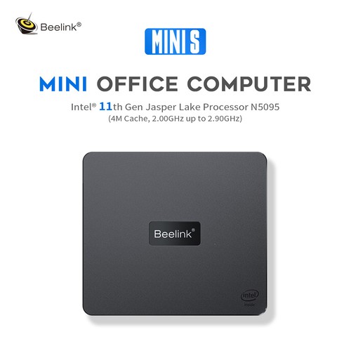 Beelink MINI S Mini PC Intel N5095 8GB RAM 128GB SSD EU Adapter