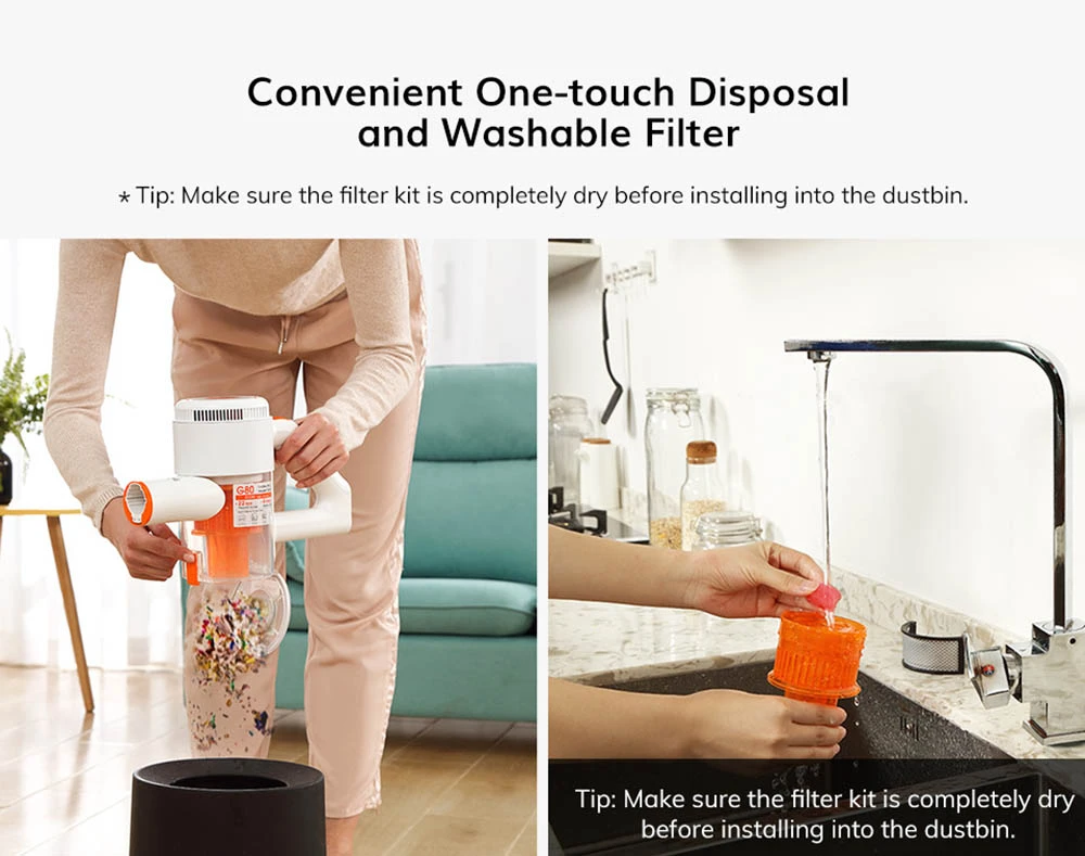 EASINE by ILIFE G80 Cordless Stick Vacuum Cleaner, Handheld Wireless Vacuum, 22Kpa Suction, LED Display, 45mins Runtime