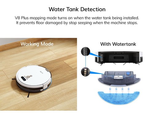 掃除機・クリーナー ILIFE V8 plus ILIFE V8 Plus Robot Vacuum Cleaner EU Plug