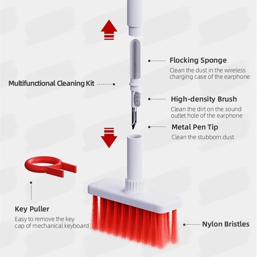 5 In 1 Multi-Purpose Keyboard Cleaning Brush