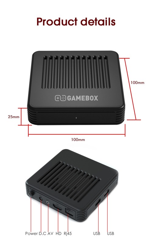GAMEBOX G11 64GB Retro Game Console with 2 Wireless Gamepads