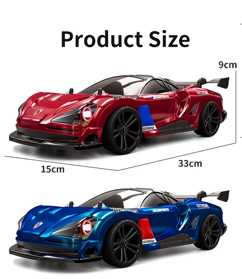 JJRC Q117 F 1:16 2.4G 4WD 35KM/H Drift Car Full Proportional Control with Angle Head Light - Red