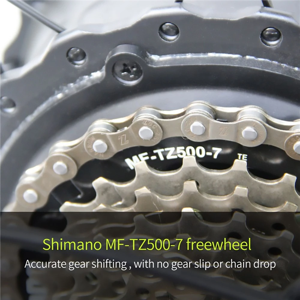 PHILODO H4 faltbares Step-Thru Fat Bike 20 Zoll 48V 13Ah abnehmbarer Akku 250W Motor 25km/h Doppelbremsen – Weiß