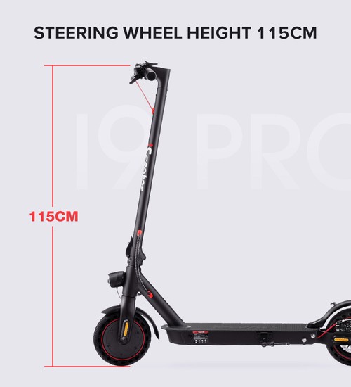 iScooter i9 Pro Folding Electric Scooter 8.5 Inch Honeycomb Tire 350W Motor 7.5Ah Battery 30km/h Max Speed ​​Black
