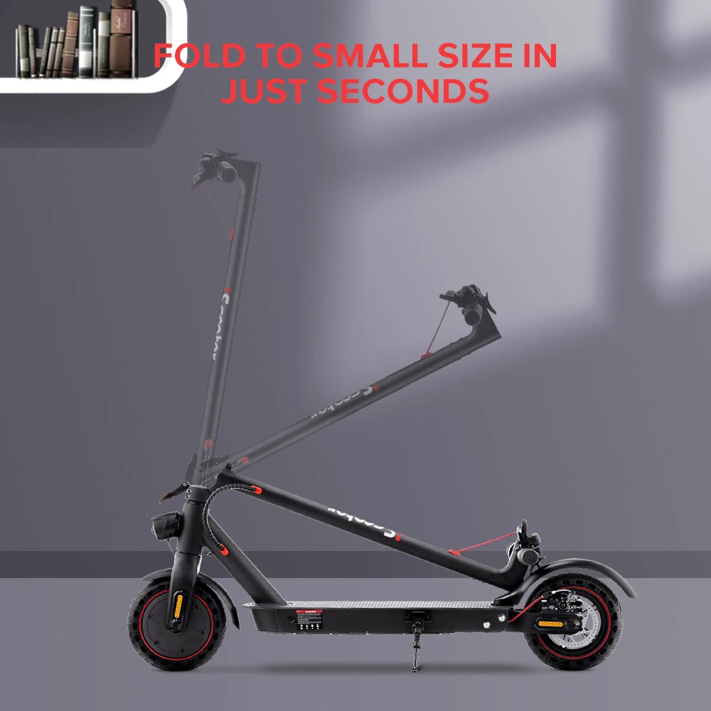 iScooter i9 Pro Folding Electric Scooter 8.5 Inch Honeycomb Tire 350W Motor 7.5Ah Battery 30km/h Max Speed Black