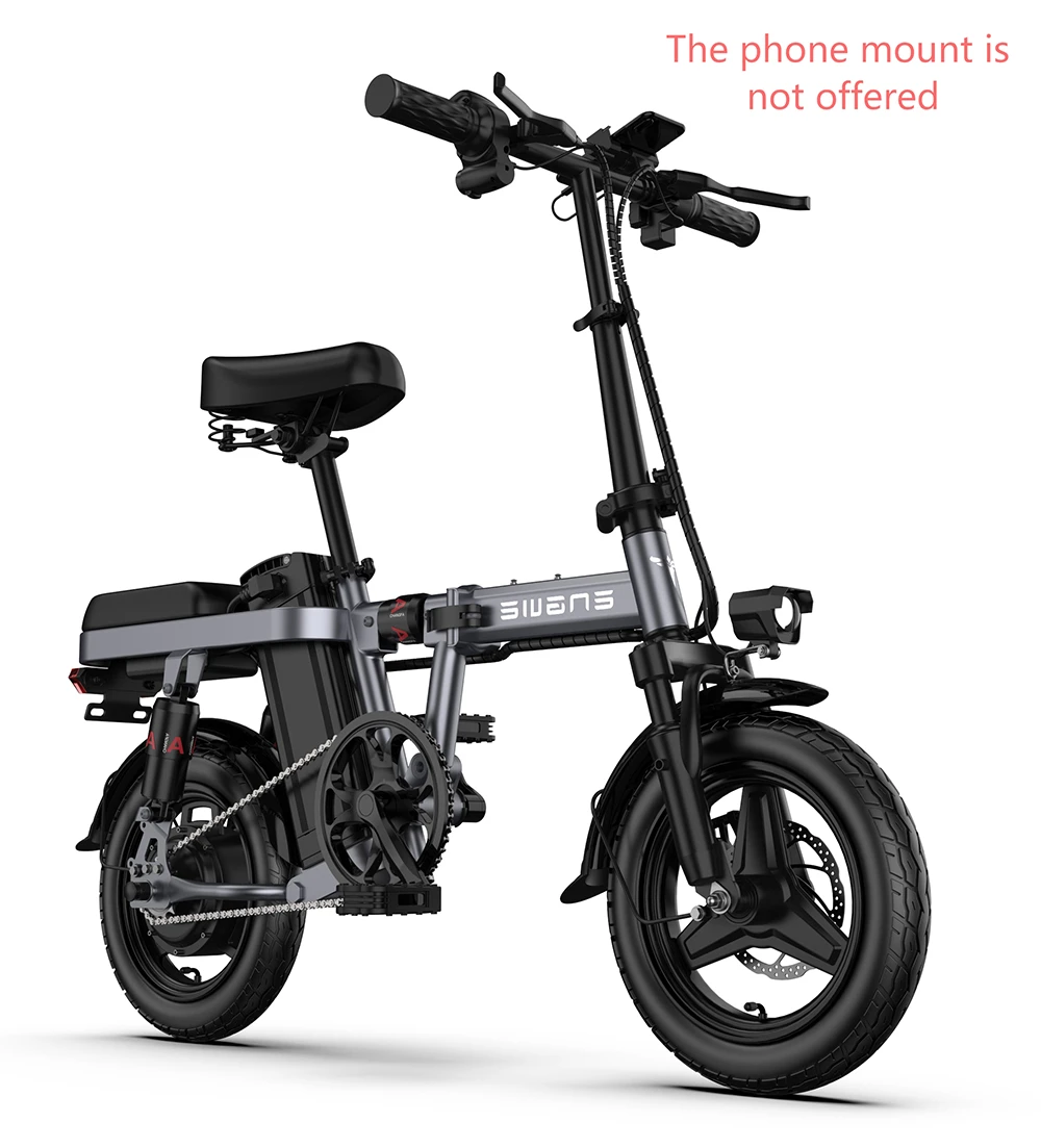 ENGWE T14 Folding Electric Bicycle 14 Inch Tire 350W Brushless Motor 48V 10Ah Battery 25km/h Max Speed - Grey