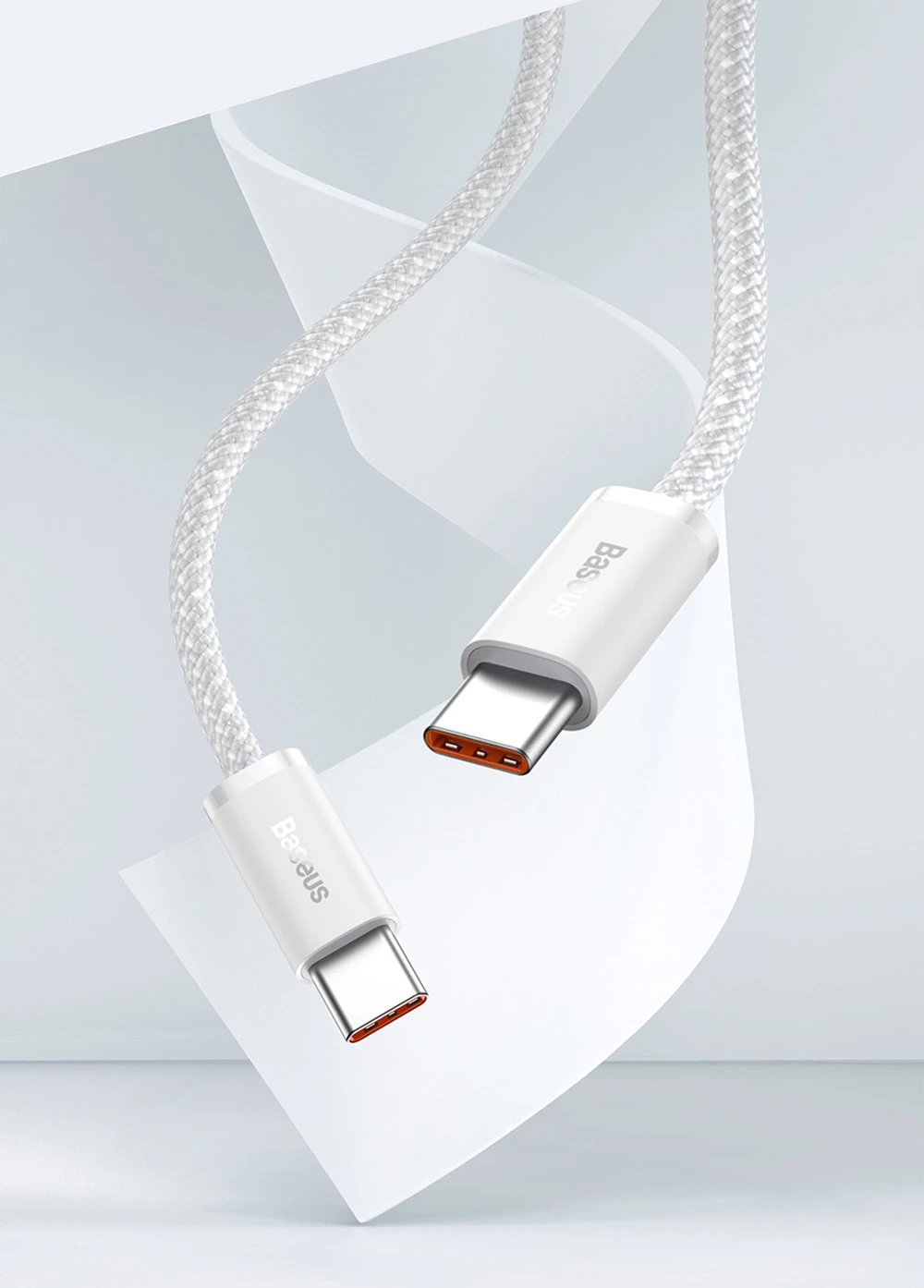 Baseus 100W 2m Quick Charge Cable, Type-C to Type-C Cable, PD Fast Charger Cord for Xiaomi Samsung Phone iPad - Blue