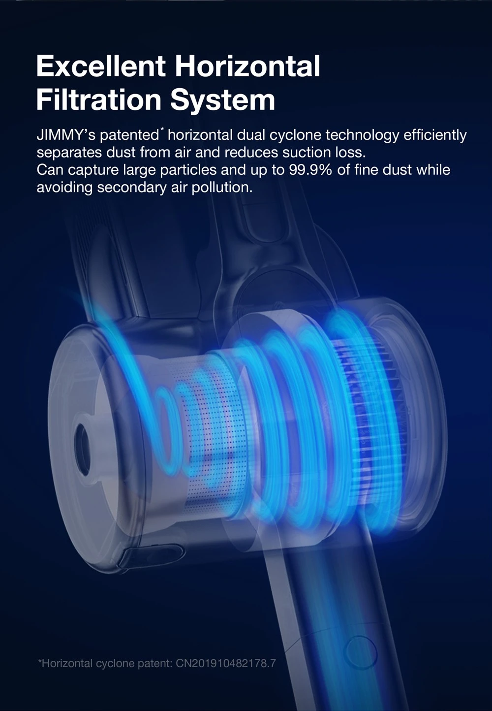 JIMMY H10 Pro trådløs håndstøvsuger, 245AW-suging, 86.4 WH batteri, 600 ml støvkopp, 90 min kjøretid LCD-skjerm