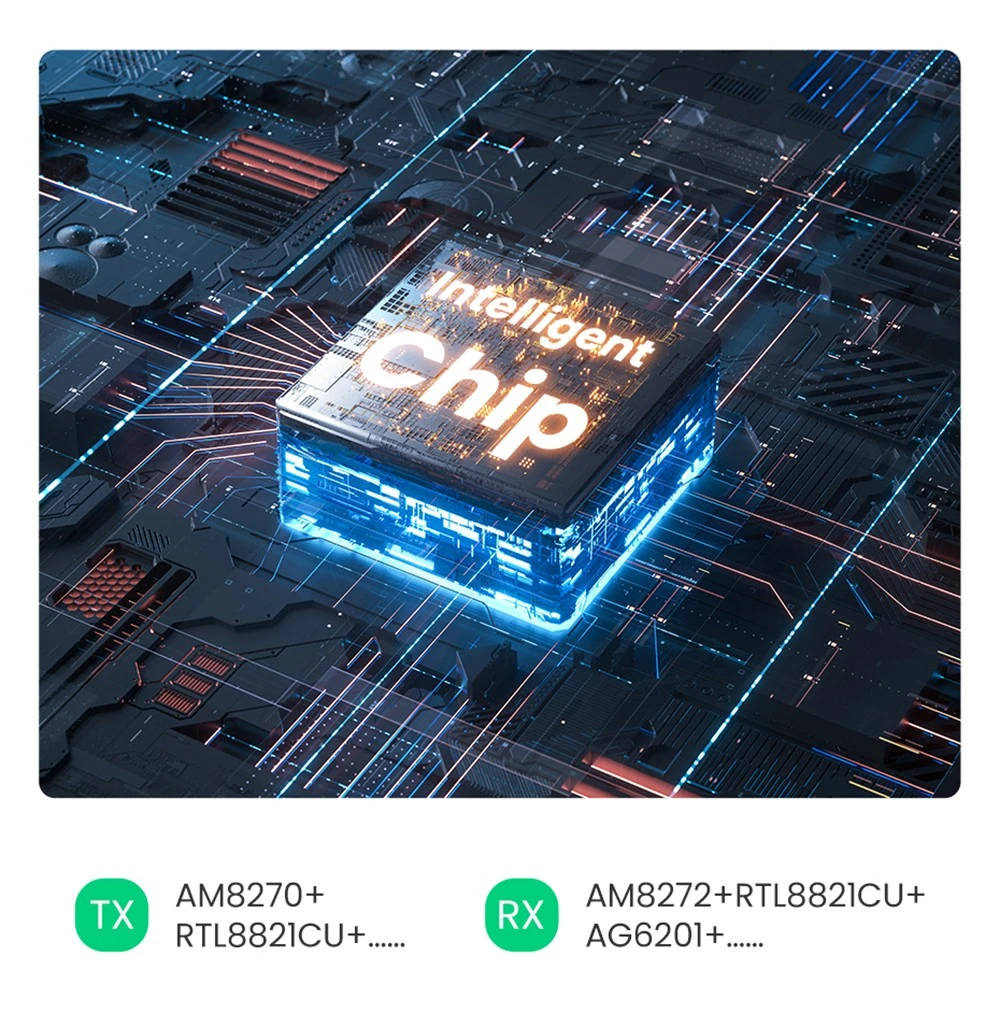 Ugreen беспроводной удлинитель HDMI, комплект видеопередатчика и приемника 5G 50M, передает ключ дисплея для ТВ-ПК, монитора PS5/4