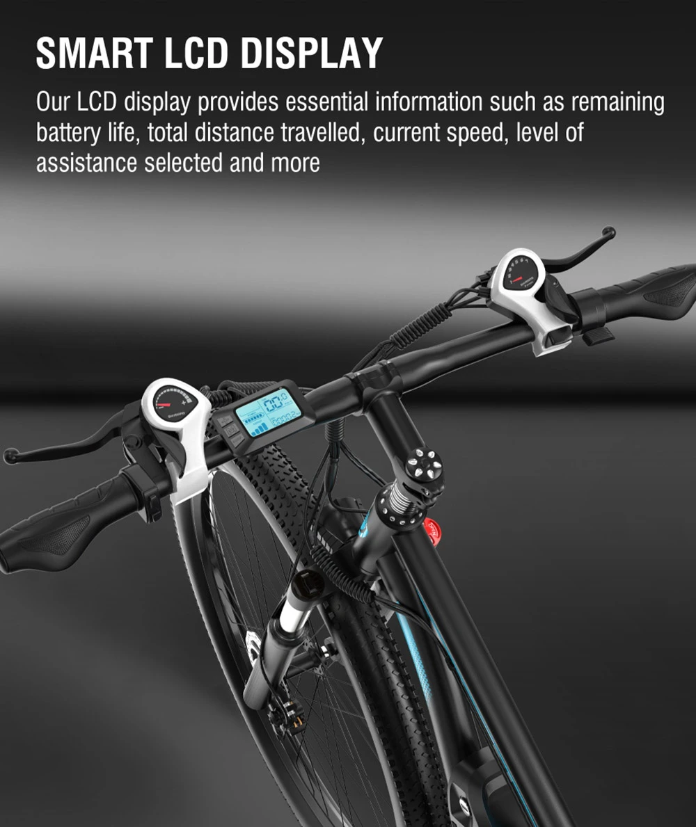 Bicicletă electrică DUOTTS C29 750W Mountain Bike 48V 15Ah Baterie pentru 50 km Autonomie 50 km/h Viteză maximă Shimano 21 viteze