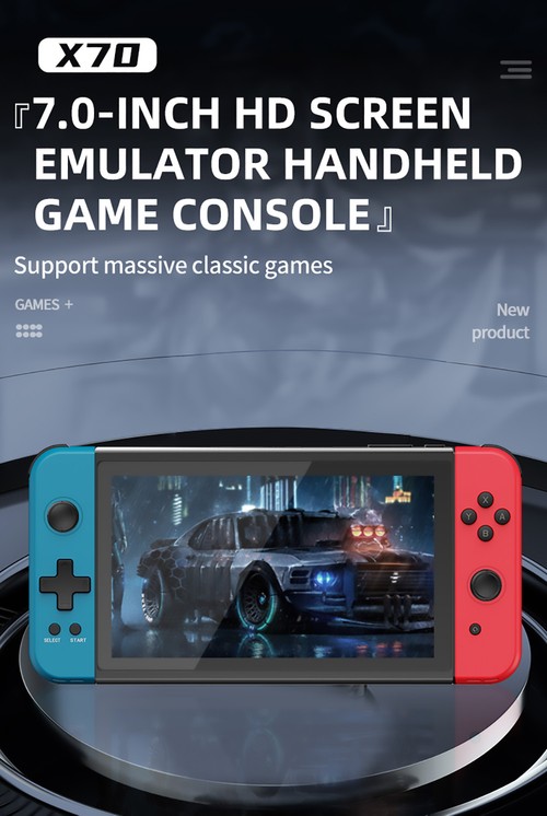 Powkiddy X70　ブラック Amazon.com: Cawevon Powkiddy X70 HD Retro Handheld Game
