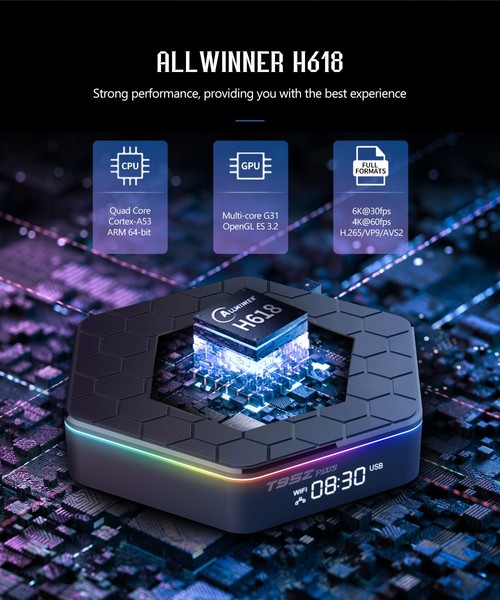 T95Z Plus TV BOX Android 12 Allwinner H618 4GB RAM 64GB ROM