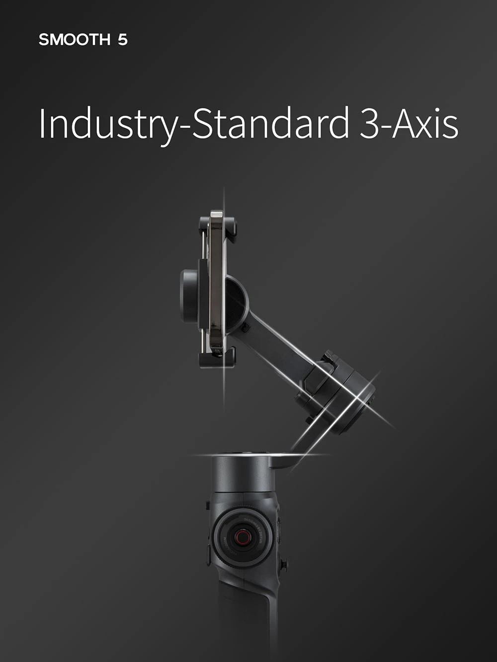 Zhiyun Smooth 5 3-Axis Smartphone Handheld Gimbal Stabilizer with Tripod - Standard Version