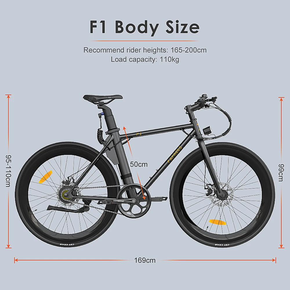 FAFREES F1 Electric Bike 250W Brushless Motor 25km/h Max Speed 9Ah Battery Shimano 7-Speed Transmission - White