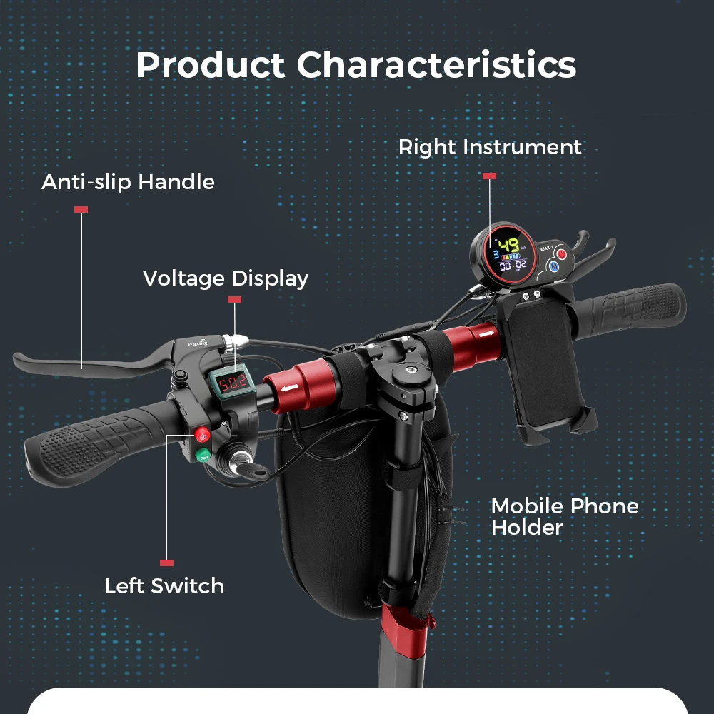 iScooter iX5 Electric Scooter with Seat 10'' Anti-skid Off Road Pneumatic Tire 600W Motor 15Ah Battery 45km/h Top Speed