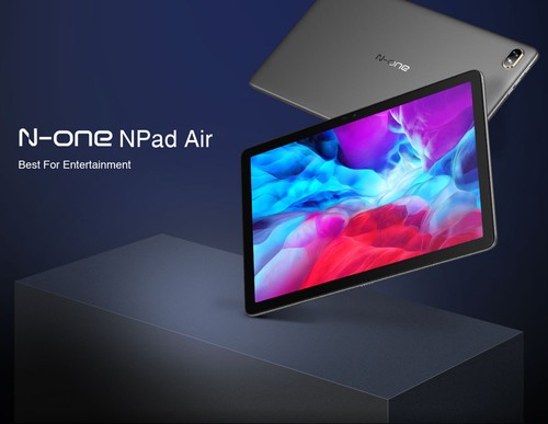 N-one NPad Air Tablet with Leather Case and Tempered Film Pack