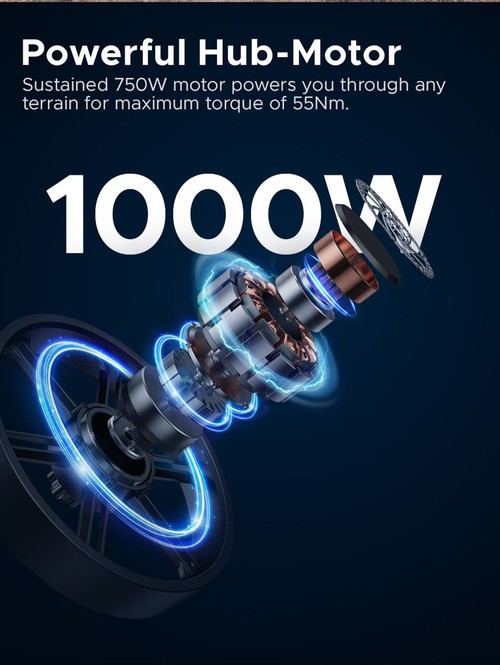 ENGWE ENGINE Pro sulankstomas elektrinis dviratis, 20 * 4,0 colio storio padanga 750 W variklis be šepetėlių 48 V 16 Ah akumuliatorius 45 km/h maksimalus greitis iki 120 km diapazonas 8 greičių sistemos LCD išmanusis ekranas hidrauliniai diskiniai stabdžiai - mėlyni