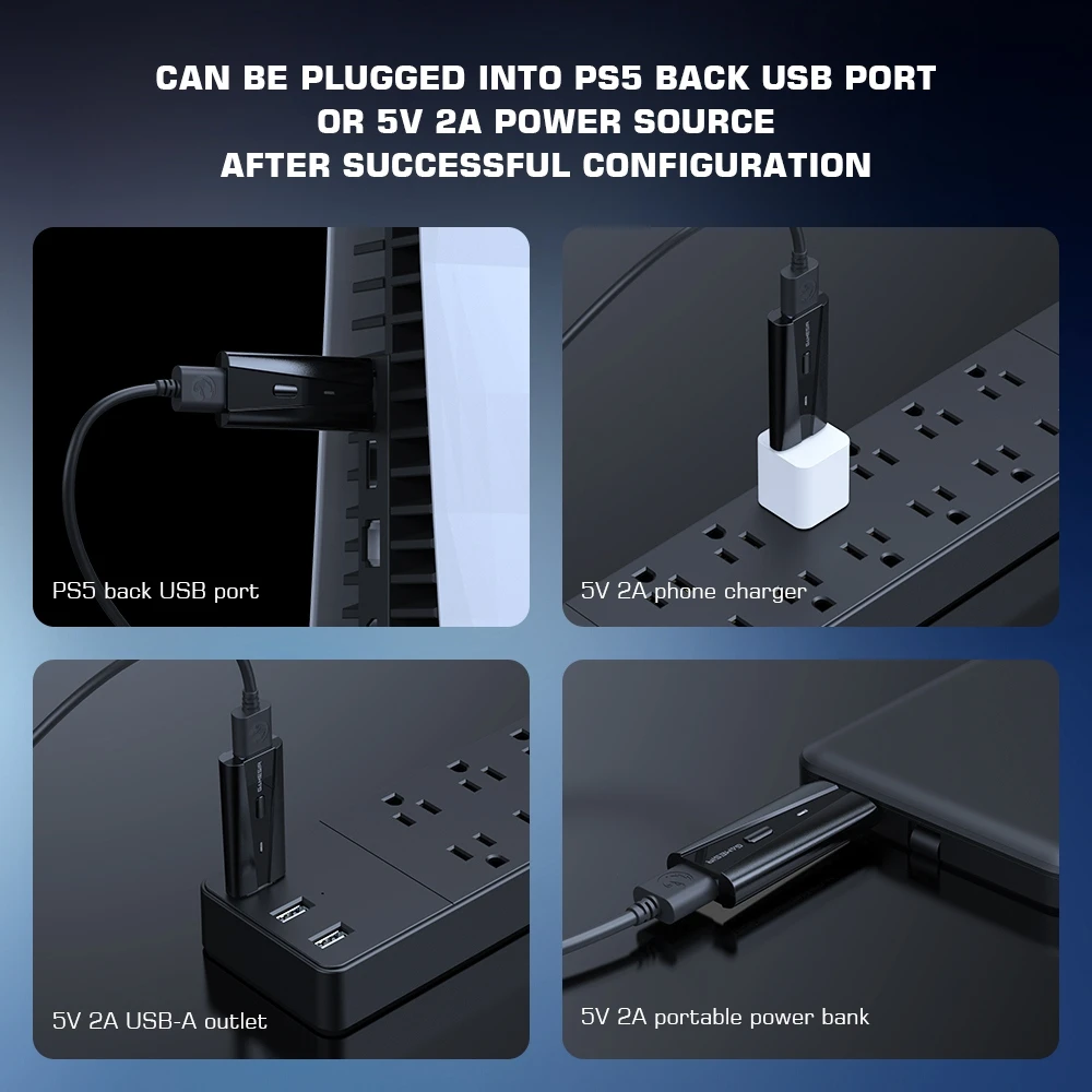 GameSir-VX Adapter for PS5 Console Wide Compatibility Plug and Play Black