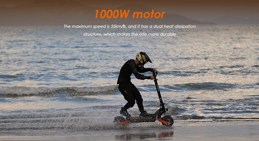 KUKIRIN G2 MAX Scooter électrique 10*2.75 '' pneus pneumatiques tout-terrain 1000W moteur 48V 20Ah batterie 80km portée 3 vitesses