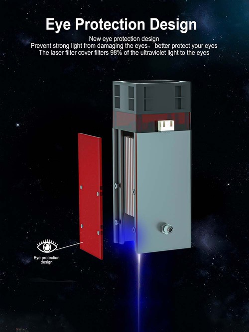 ZBAITU 10W Laser Module with Air Assis