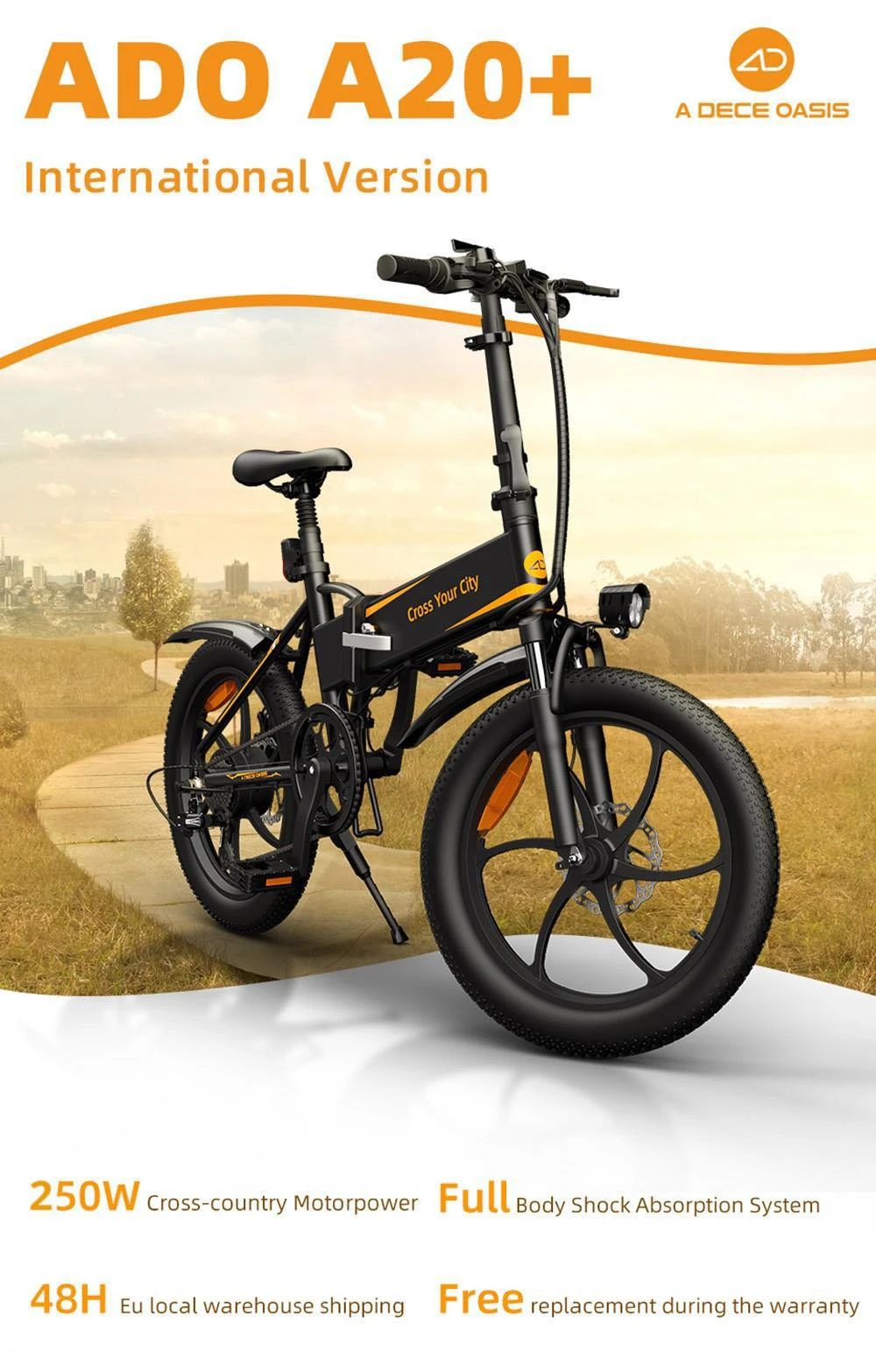 Himo C26 Xiaomi Bici Electrica MontaÃ±a Fat Bike Bicicleta