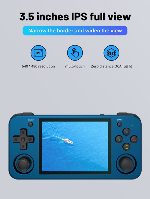 ANBERNIC RG353M 64GB Dual OS Portable Game Console Blue