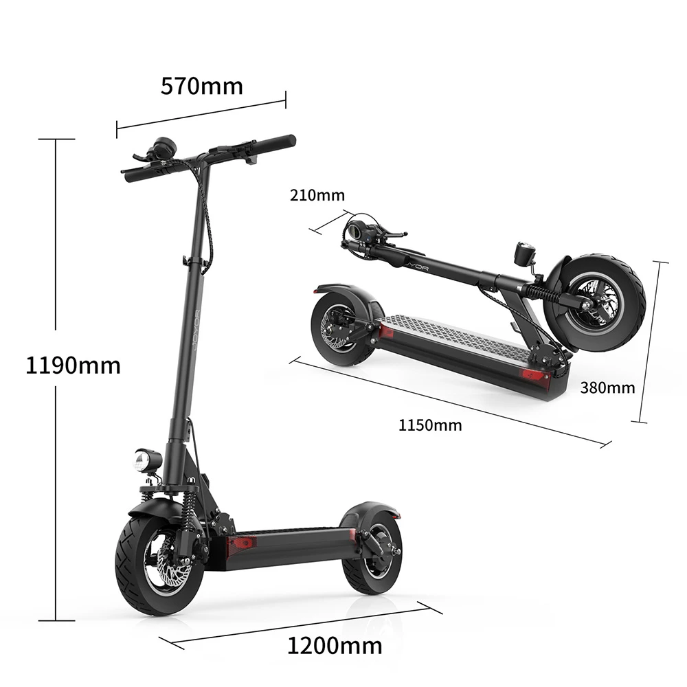 JOYOR Y6-S Scooter électrique 18Ah batterie 500W moteur jusqu'à 70KM plage de kilométrage roue de 10 pouces 40Km/h vitesse maximale