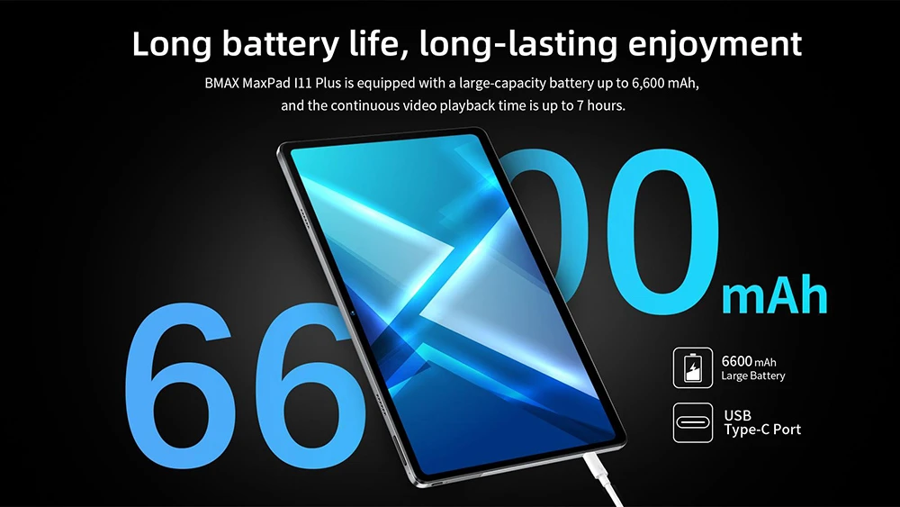 BMAX I11PLUS 4G Tablet, Android 12 T616 CPU, 10.36'' 2K 1PS Screen, 8+128GB Dual Memory, 5MP+13MP Camera 6600mAh Battery