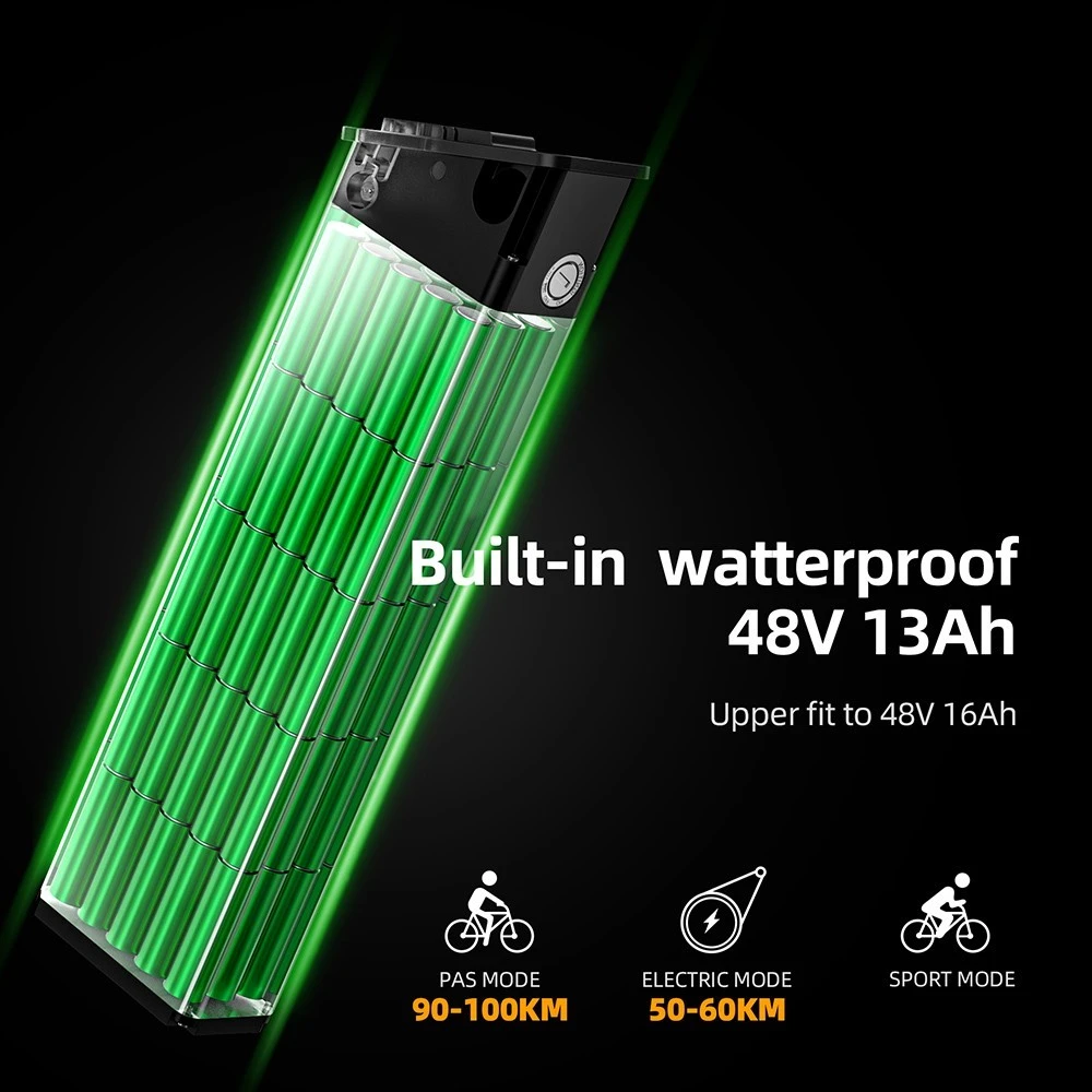 ENGWE X Bicicletă electrică pliabilă 20 * 4.0 inch Chaoyang Off-Road Anvelope groase Motor 250W E-Bike Baterie 48V 13Ah Viteză maximă 25 km/h Autonomie 100 km Frână cu disc dublu Sarcină maximă 150 kg - Negru