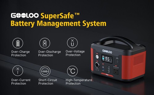 €€ ポータブル電源 GOOLOO P600 レッド Amazon.co.jp: GOOLOO ポータブル電源 大容量 626.4Wh/174000mAh