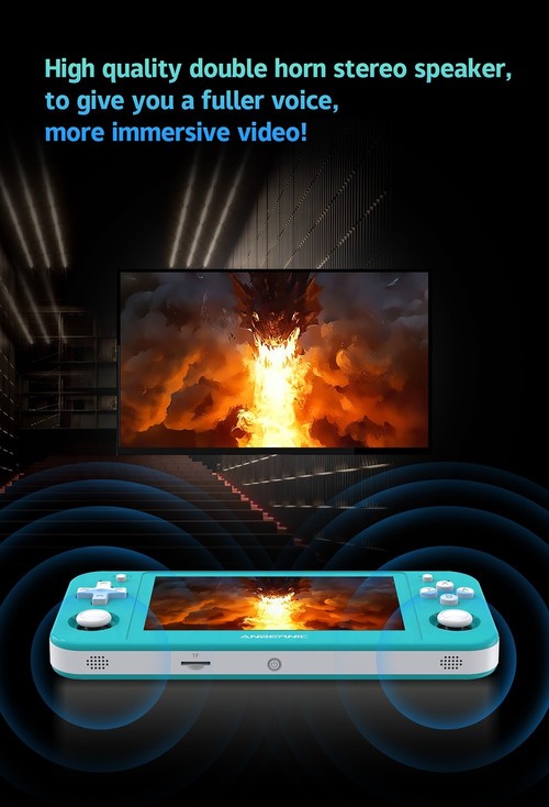ANBERNIC RG505 Handheld Game Console 4+128GB+256GB Turquoise