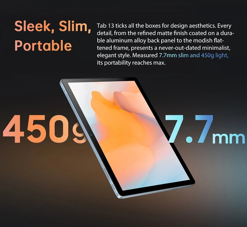 【美品】Blackview Tab13 6GB RAM 128GB ROM Blackview Tab 13 6GB RAM 128GB Android 12 タブレット TÜV